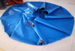 Round Shape Collapsible PVC Coated Fish Pond Tank Material Tarpaulin Cover