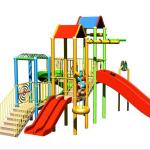 Parent-child Theme Play Station Equipment, Kids' Water Park Playground For 30