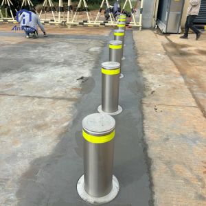 Customizable Hydraulic Bollard with LED Lights and Automatic Hydraulic System