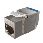 FTP CAT6A Keystone Jack Toolless RJ45 Socket 50u Inch Gold Plated