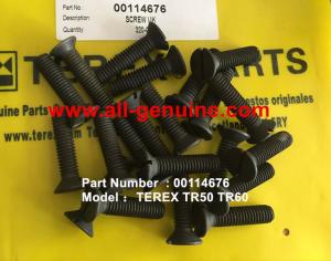 China TEREX 00114676 SCREW NHL DUMP TRUCK TR35 TR50 TR60 TR100 3305B 3305F 3303 3307 TR45 TR70 MT4400 factory