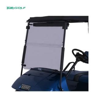 China Fold Down Impact Resistant Acrylic Golf Cart Split Windshield factory
