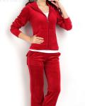 Customized hot sale brand quality solid color velour tracksuit sports wear women