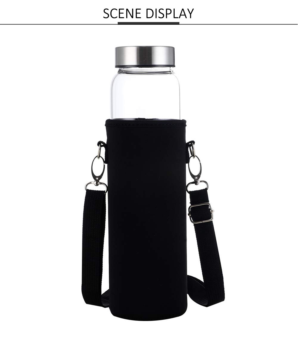 1L 32oz neoprene water bottle sleeve With Metal Buckle