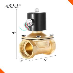 China 2Way Direct Acting Normally close Diaphragm 2w-500-50 2 inch 12V Solenoid Valves for Water Price factory