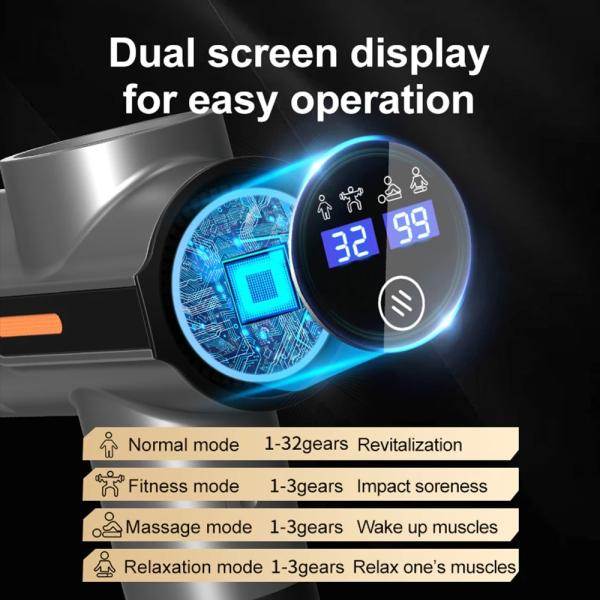 Electric Hypervolt Body Deep Tissue Massager Gun Portable Neck And Back Massager