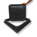 Corrosion Resistant FRP Manhole Cover 600*600mm Medium Duty En124 B125 SMC