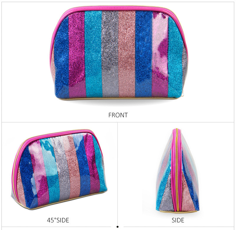Fashion PU Waterproof Beauty Shiny Makeup Bag