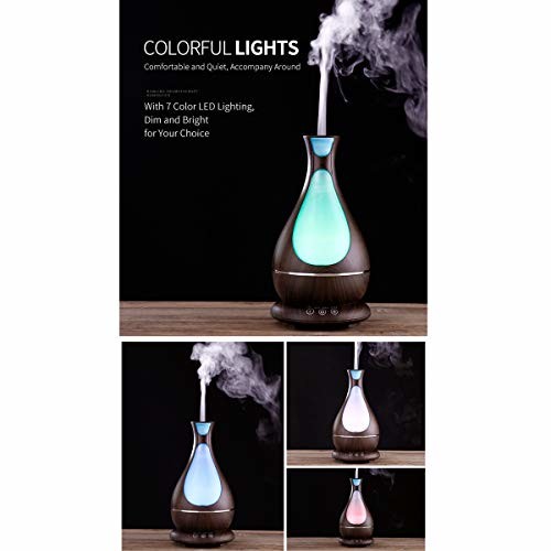 400ml 12W Wood Grain Ultrasonic Aromatherapy Diffuser