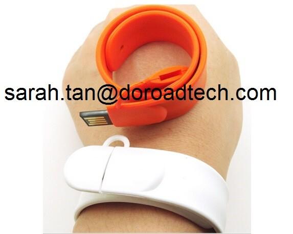 100% Real Capacity Silicone Bracelet USB Flash Drives