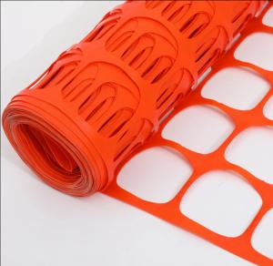 China Orange 45mm Warning Barrier Heavy Duty Plastic Safety Mesh Fence factory