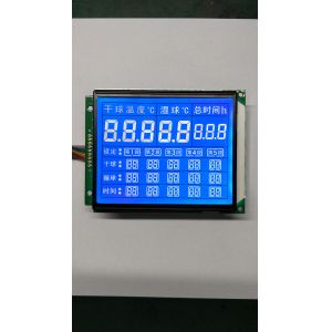 8x2 Character Monochrome LCD Display , 3.3V Mono LCD Screen TN / STN LCD Panel
