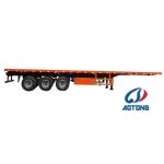 Custom Colors 4 Axle Container Trailer for 12500mm Tri-Axle Skeleton Semi