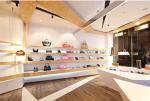 Custom Popular Shanghai Factory Wooden Cabinet for Garment Store Bag Shoes