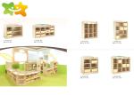 Healthy Safe Kindergarten School Furniture Burr Free Attrative Colors Wood