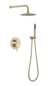 China 0.4MPA Rain Mixer Family Bathroom Shower Faucet Set With Round Head factory