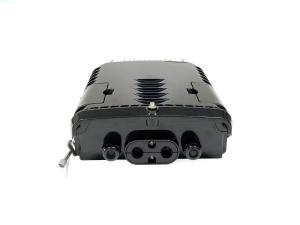China FTTH 16 Ports Flat Drop Cable Optical Fiber Splitter Distribution Box Pole Mount ABS NAP factory