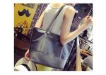 Fashionable Canvas Tote Bags Custom Made Wear Resistant With Zippered Pocket