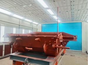 China Military Painting Production Line Side Exhaust Military Tank Paint Booth factory