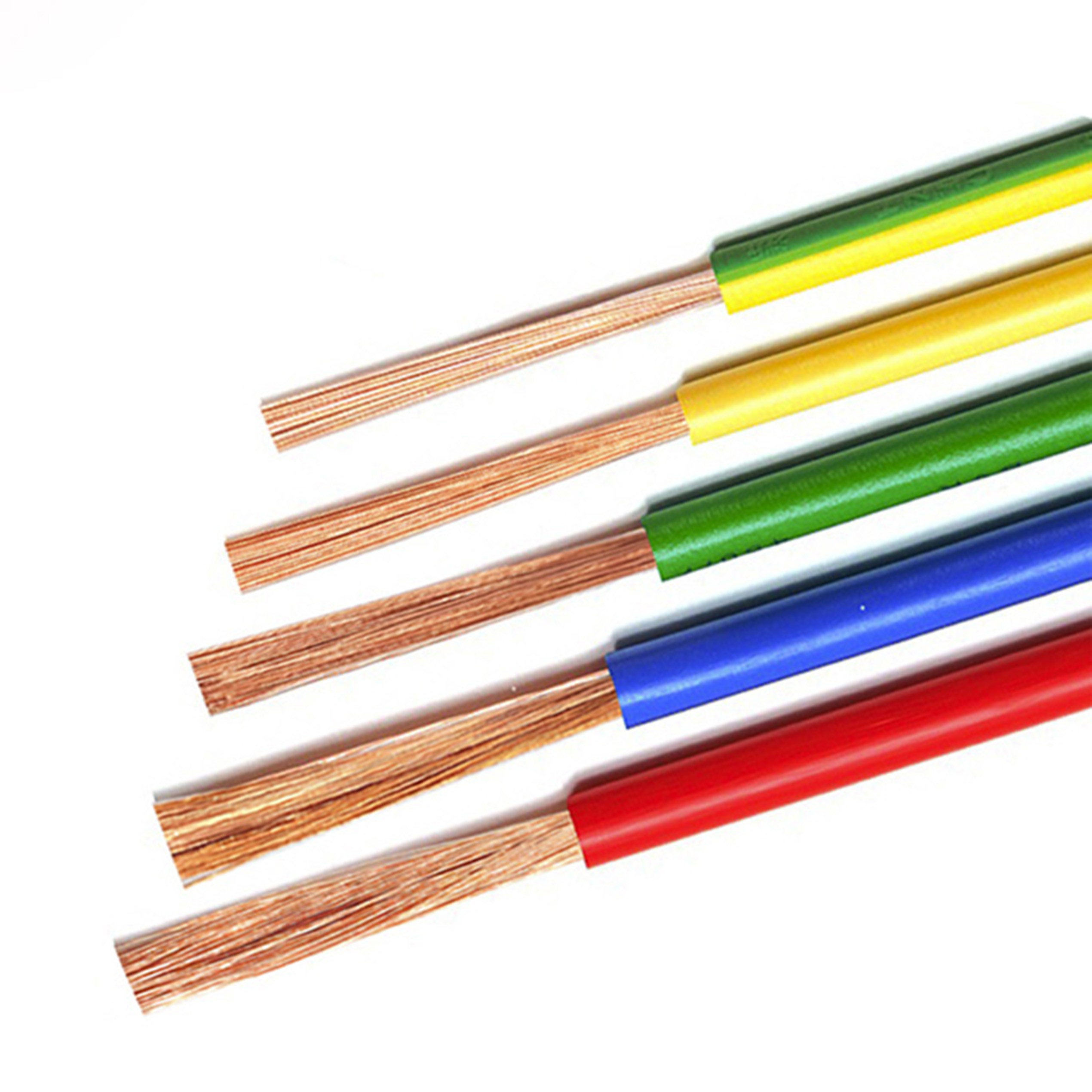 750V Multicolor Single Core PVC Insulated Cable Anticorrosive Heat Resistant