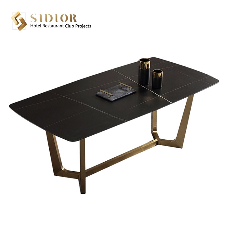 High Quality Dining Table, Restaurant Dinning Desk, Buffet Dinning Table, Canteen Table Desk, Man Made Marble