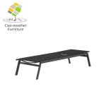 Aluminum Frame Outdoor Sun Lounger All Weather Chaise Lounge for Poolside