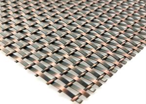 China SS304 Woven Decorative Wire Mesh Facades 80mm factory