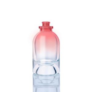 China Transparent Crystal Glass Perfume Bottle Elegant 50ml 55ml With Secure Cap factory