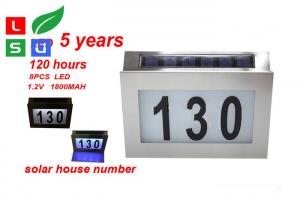 China 0.5W Solar Powered LED Signs 5050SMD LED Solar House Number Light factory
