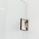 Frameless Tempered Glass Black Profile Walk in Shower Screen Shower Door for