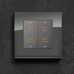 Hotel Modbus Wall Switch , Smart Home Wall Control Panel Tempered Glass