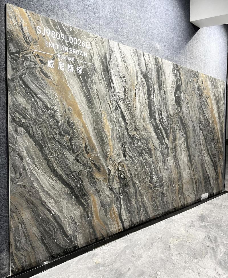 Indoor Floor And Wall Marble Look 900x1800x9mm Non-Slip Polished Glazed Porcelain Tile For Dedroom And Kitchen