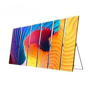 China P2 P2.5 P3 P4 Indoor Advertising LED Poster Floor Standing Display Screen For Meeting factory