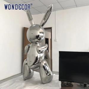 China Powerful Forged Metal Sculpture Large Scale Geometric Art Rabbit factory