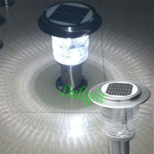 China Stainless Steel Led Fence Light Solar Decoration Pillar Gate Light factory