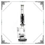 18.5'' Tall Glass Smoking Freezable Glycerin Coil Bongs Sprinkler Perc