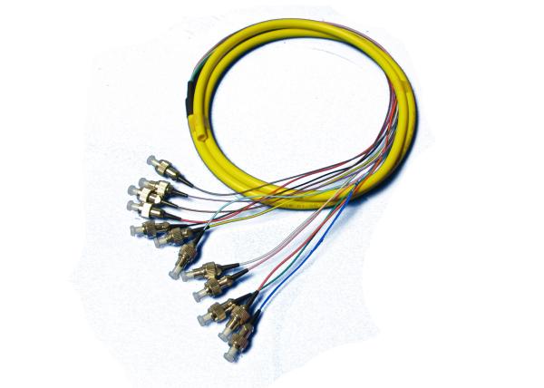 UPC APC FC SC 12core Fiber Pigtail with Polishing SM MM Cable