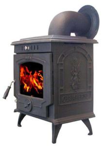 China Antique Wood Burning Cast Iron Garden Chimney Fireplace For BBQ factory