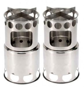 China Custom Logo Titanium Tent Stove / Titanium Camp Stove 100% Recyclable Design factory