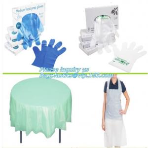 China medical compostable disposable plastic gloves, biodegradable and compostable gloves vinyl, Disposable Polyethylene PE Gl factory