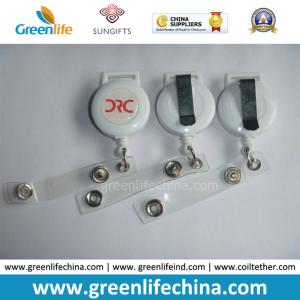 China Factory Direct White Lanyard Badge Reel for ID System Security factory