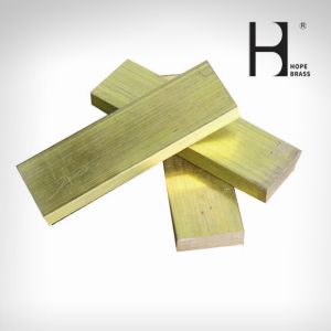 1m Long Copper Flat Bars , Anti Aging Brass Extrusion Profiles