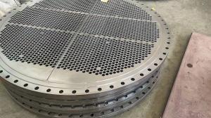 China ASTMB265 Gr1 Gr2 Titanium Tube Sheet 304L Stainless Steel Clad Plate Tube Sheet factory