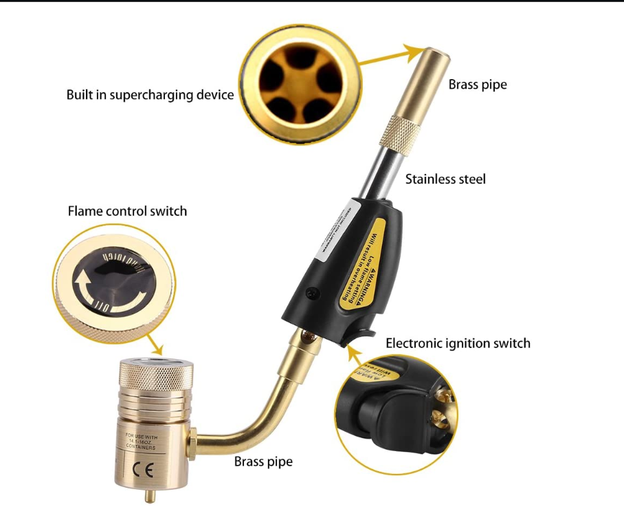 Cooper Trigger Start MAPP Propane Gas Torch with Hose and Gauge Cooper's Performance