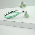 BSCI ISO Anti Puffiness Rose Quartz Jade Roller 3D V Shape Face Roller
