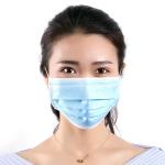White Blue Pink Disposable Face Mask Daily Use Customized Color And Size