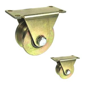 China 330lbs Loading 50mm Industrial Metal Wheels H Groove factory