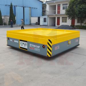 China 17 Tons Battery Powered Steerable Die Transfer Cart Electromagnetic Brake factory
