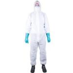 Microporous Medical Protective Clothing Disposable Latex Free With Hood