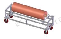 China Aluminum Foil Industrial Trolley Anti Corrosion Aluminum Tube Vertical Trolleybus factory
